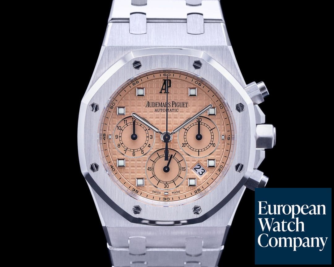 Image of Audemars Piguet Royal Oak 25960BC Chronograph 18K White Gold / Salmon Dial RARE