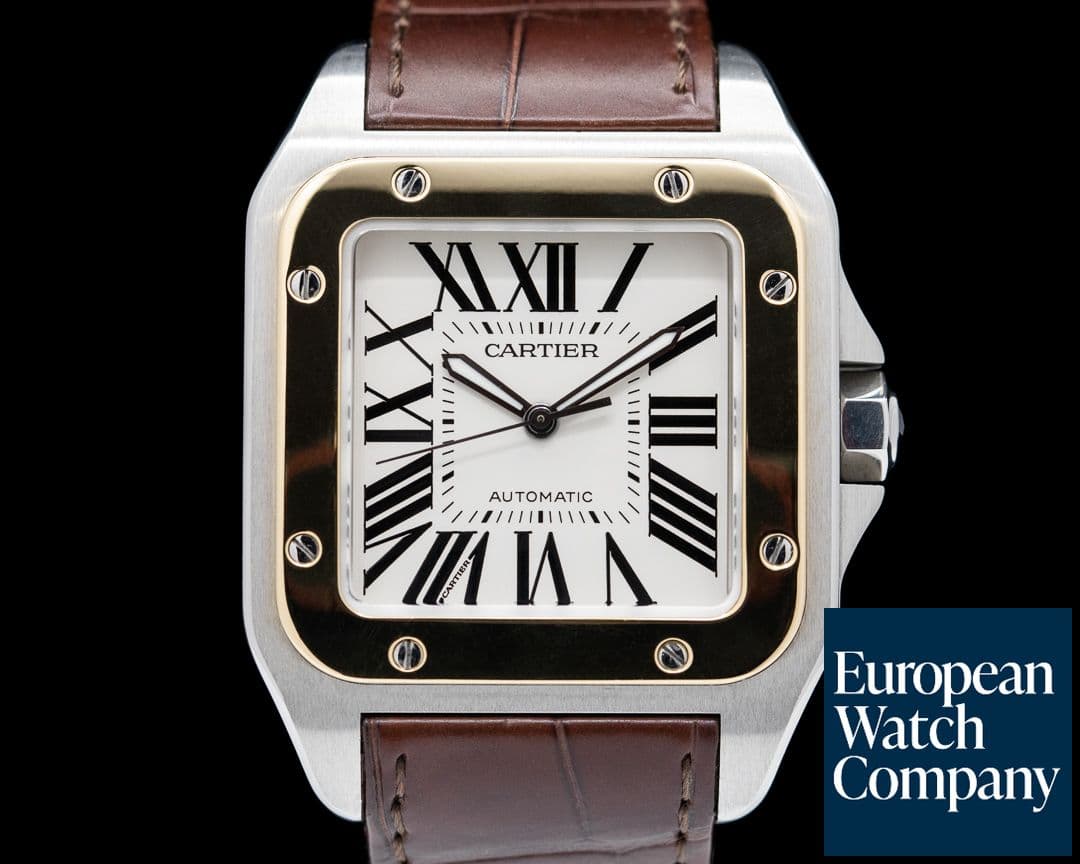 Image of Cartier Santos 100 SS / 18K Yellow Gold