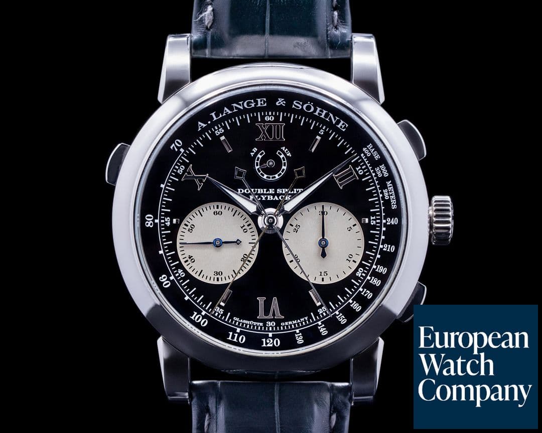 Image of A. Lange and Sohne Datograph 404.035 Double Split Black Dial Platinum