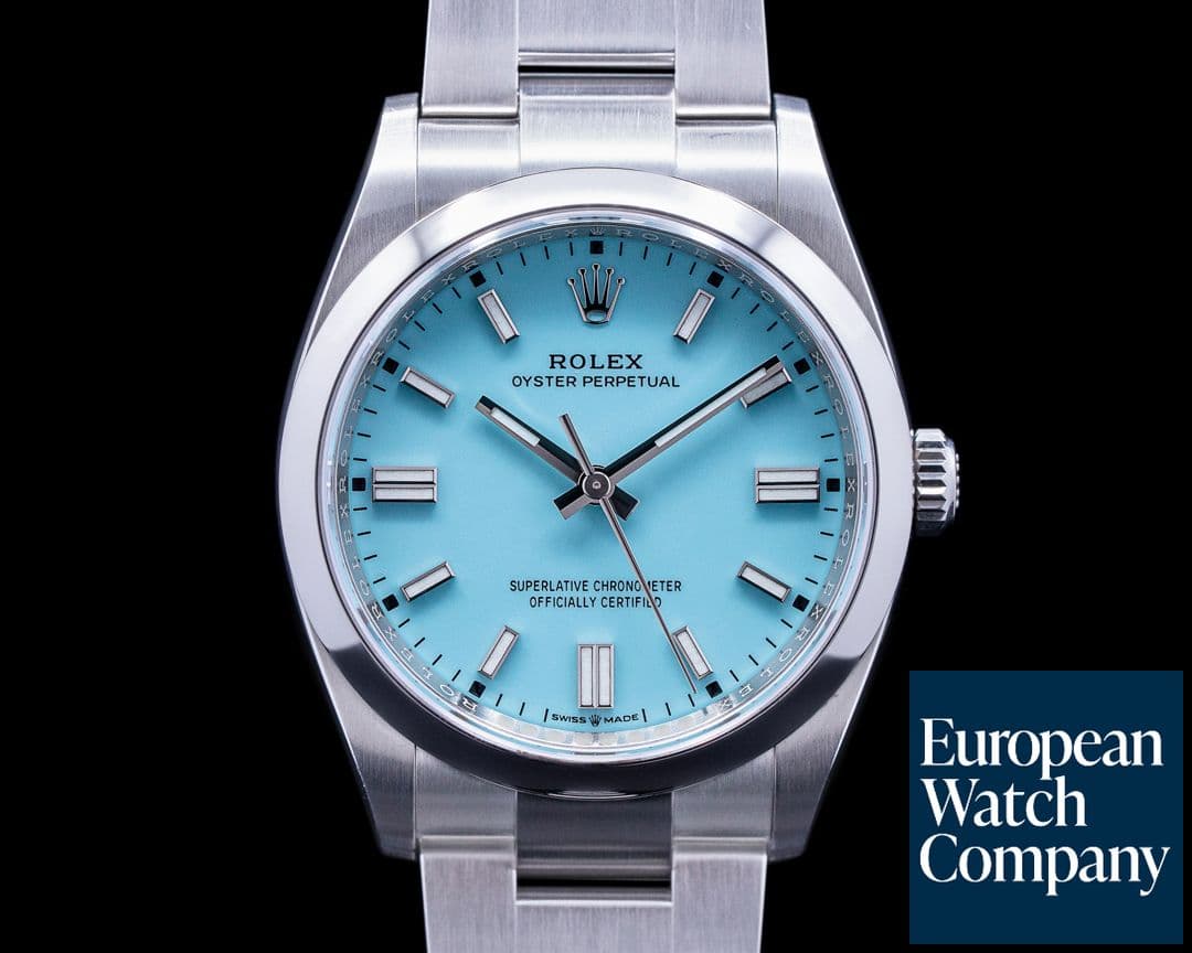 Image of Rolex Oyster Perpetual 126000 36MM SS TURQUOISE BLUE