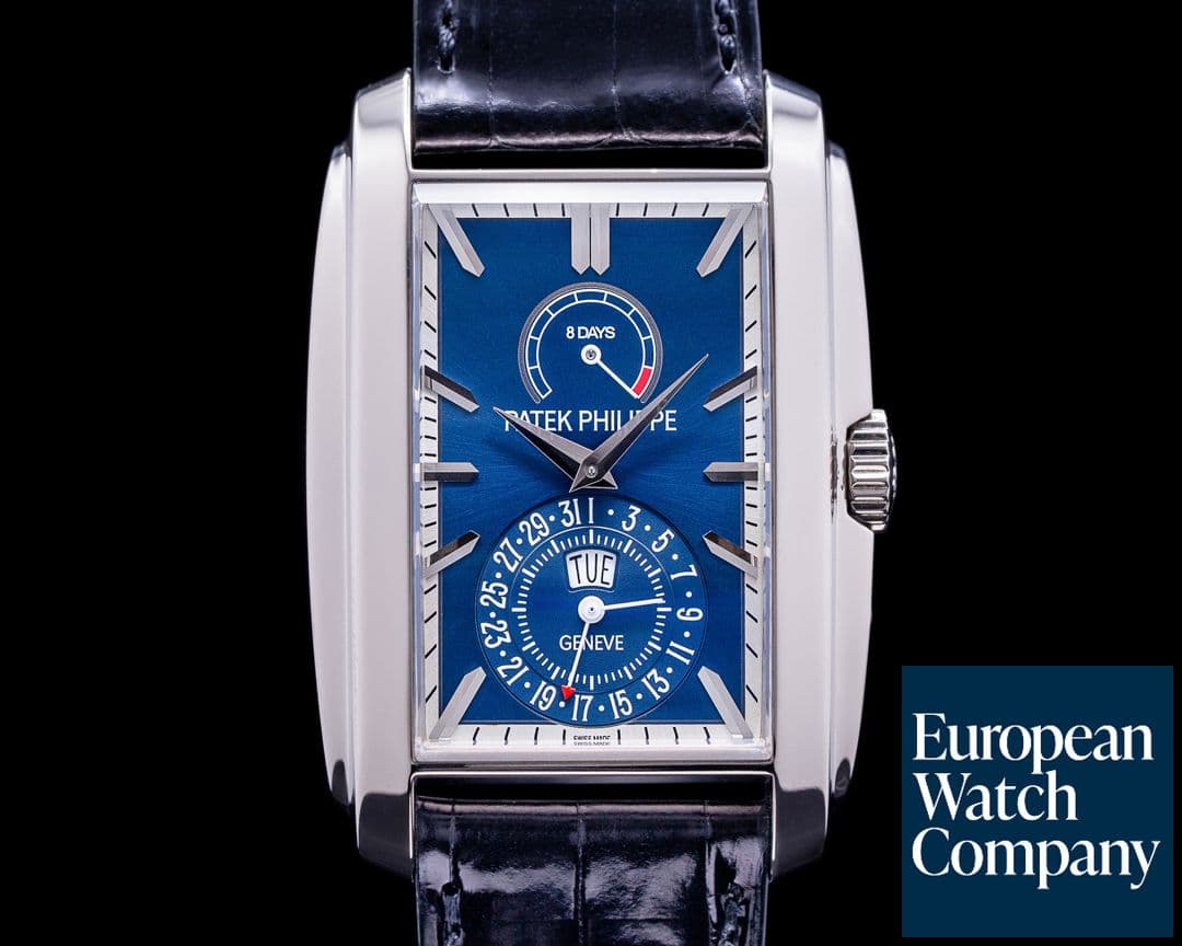 Image of Patek Philippe Gondolo 8 Day Manual Wind Blue Dial 18K White Gold 2022