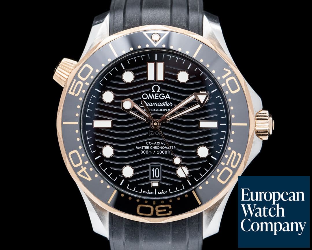 Image of Omega Seamaster Diver 300M Black SS / 18k Rose Gold 2021
