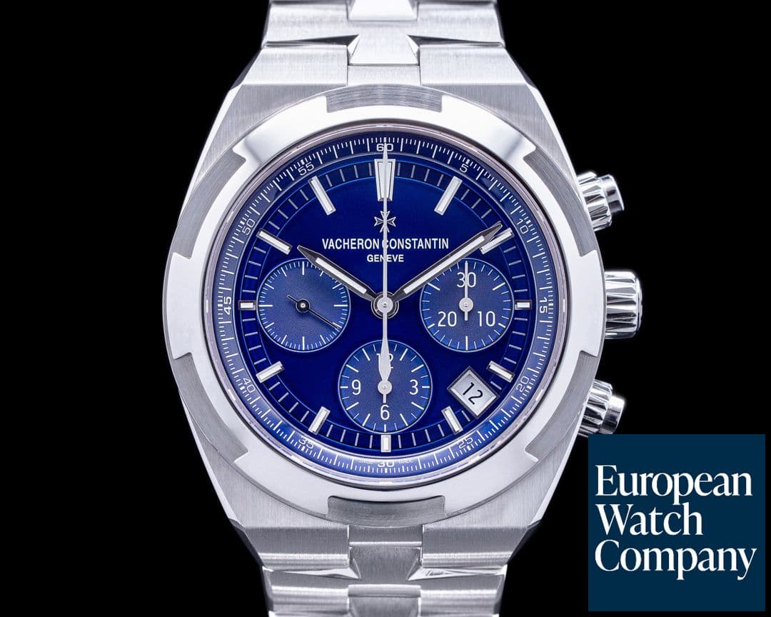 Image of Vacheron Constantin Overseas Chronograph 5500V Blue Dial SS FULL SET 