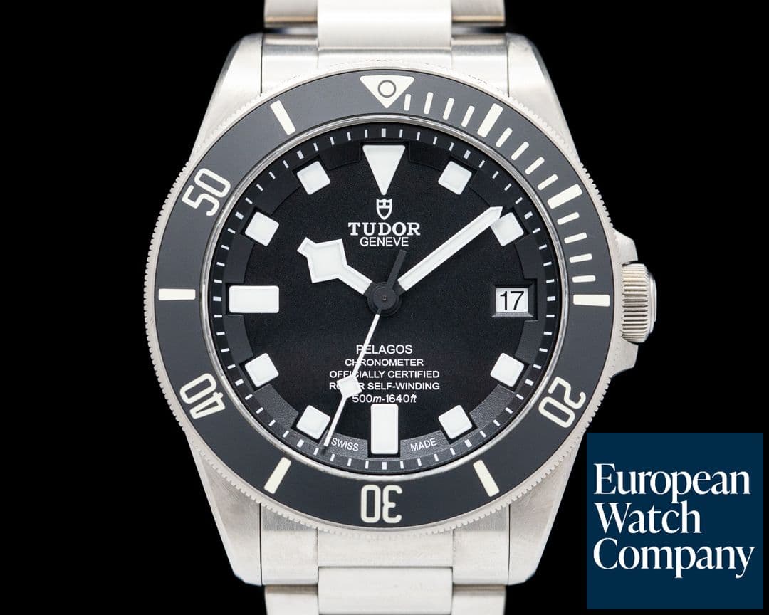 Image of Tudor Pelagos Black Dial Titanium / Bracelet