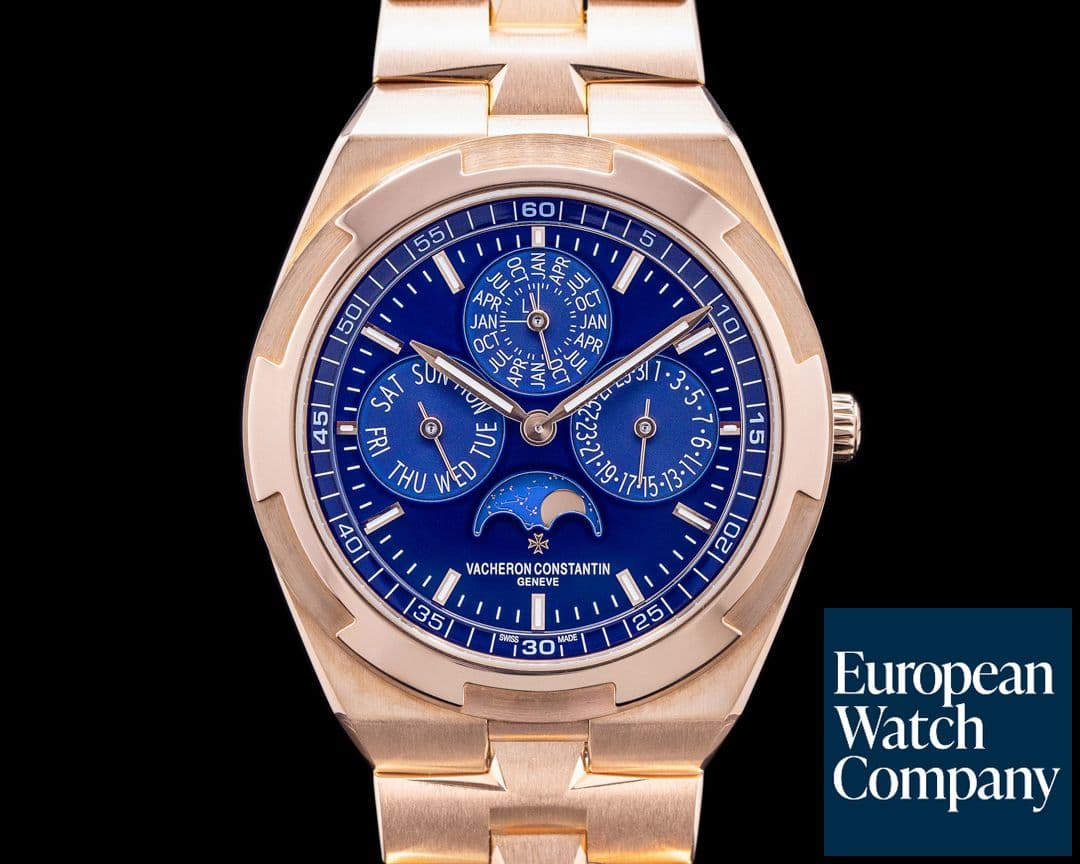 Image of Vacheron Constantin Overseas 4300v Perpetual Calendar Ultra-Thin Blue Dial 18k RG