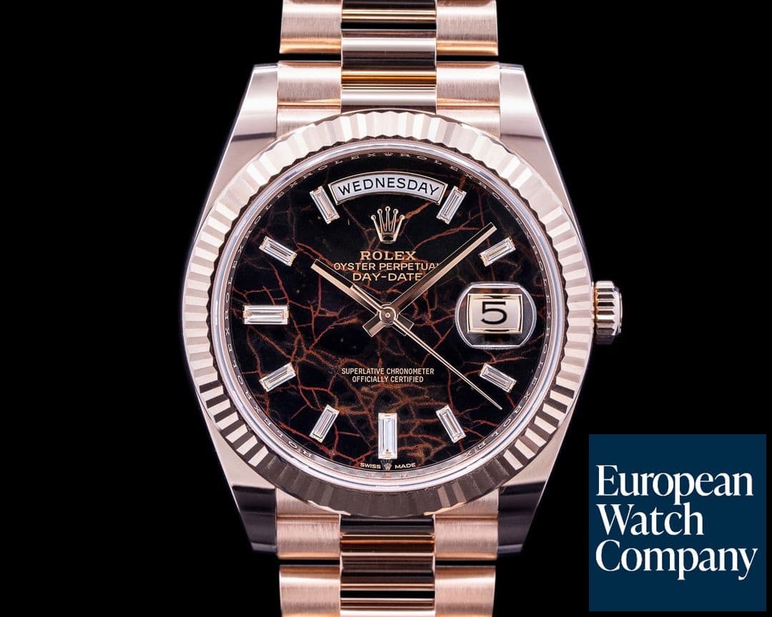 Image of Rolex Day Date President Everose Gold Eisenkiesel Diamond Dial 40MM 