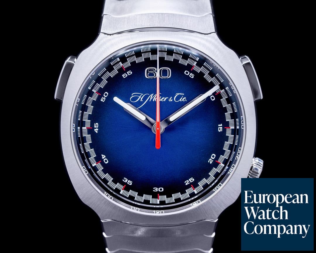 Image of H. Moser and Cie. Moser Streamliner Flyback Chrongraph Blue Dial 