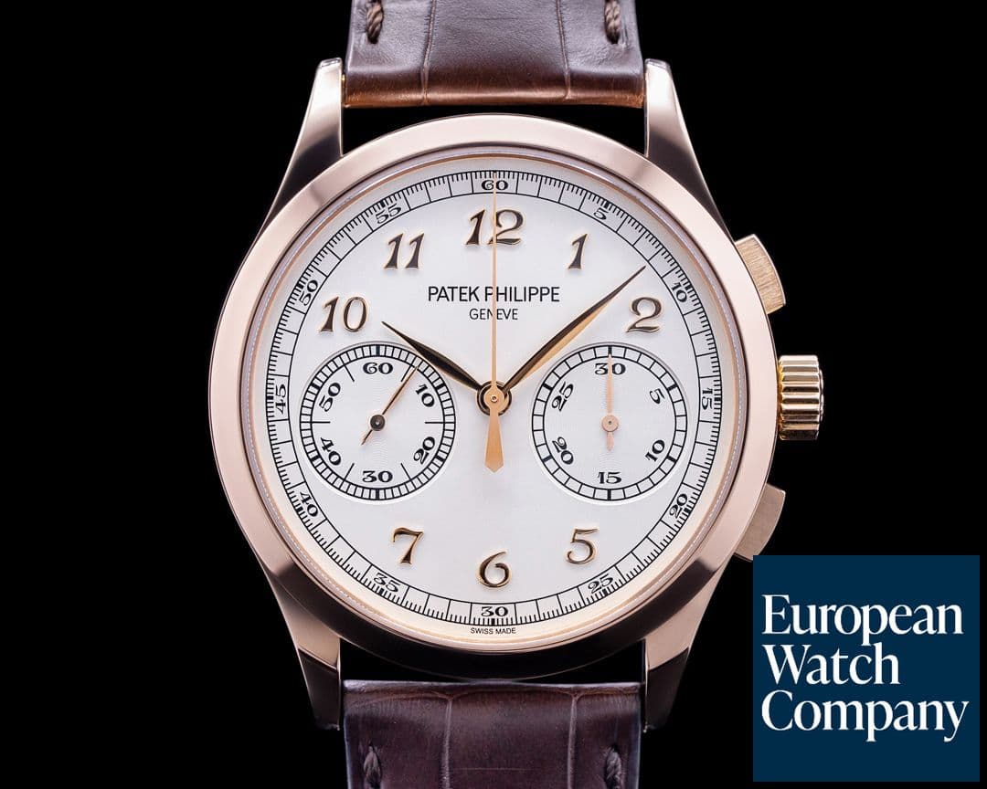 Image of Patek Philippe Chronograph 5170 18K Rose Gold Silver Dial 