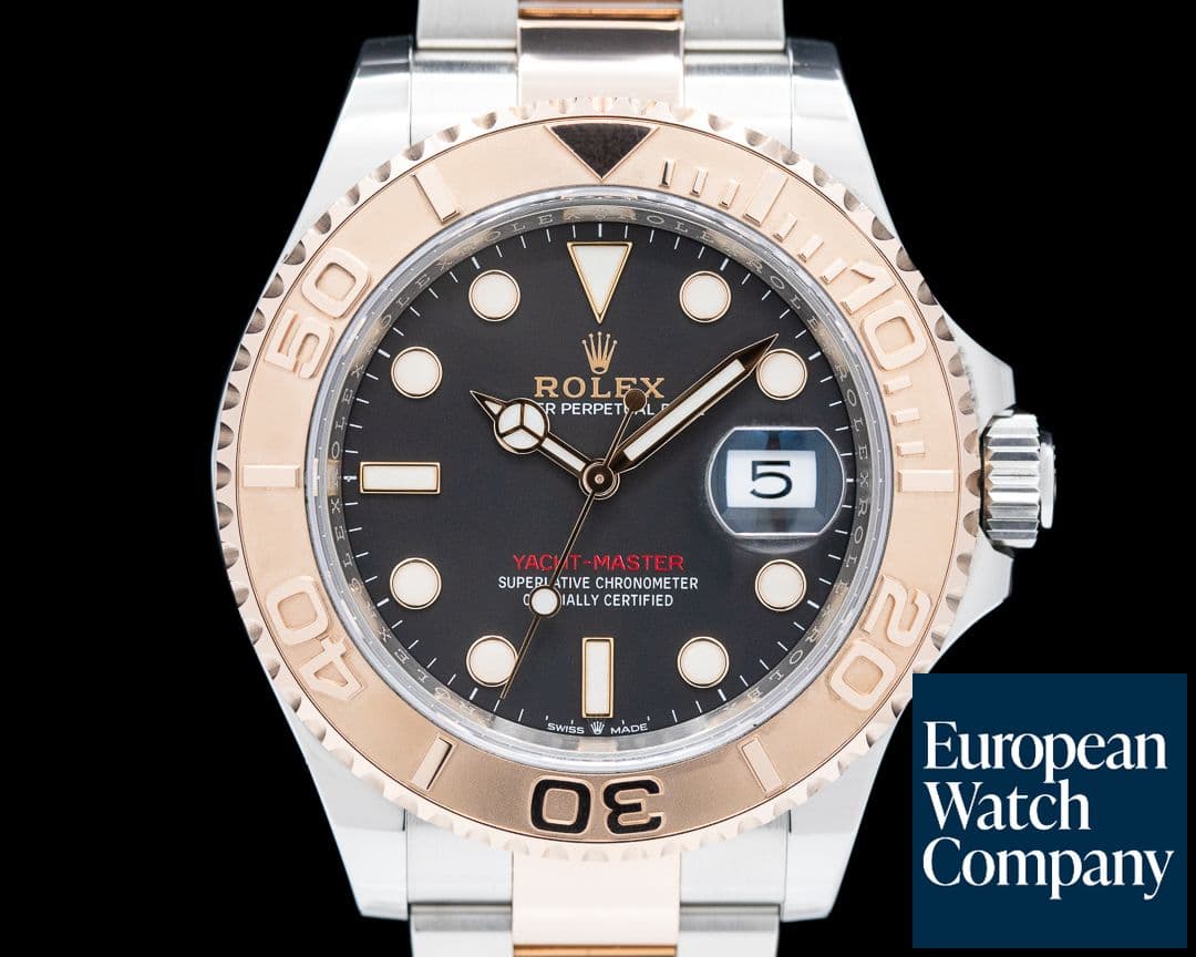 Image of Rolex Yachtmaster 18K Rose Gold / SS Black Dial 2021