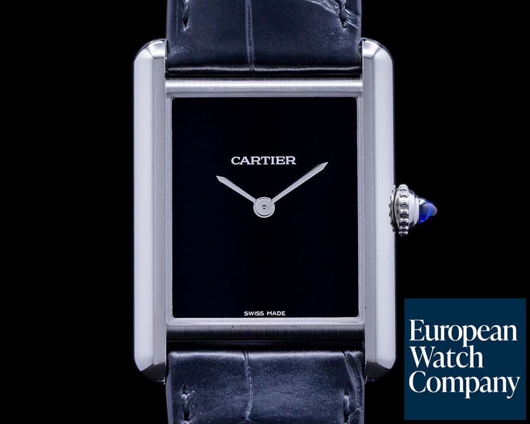 Image of Cartier Tank Must Watch SS BLACK NEW MODEL 2022