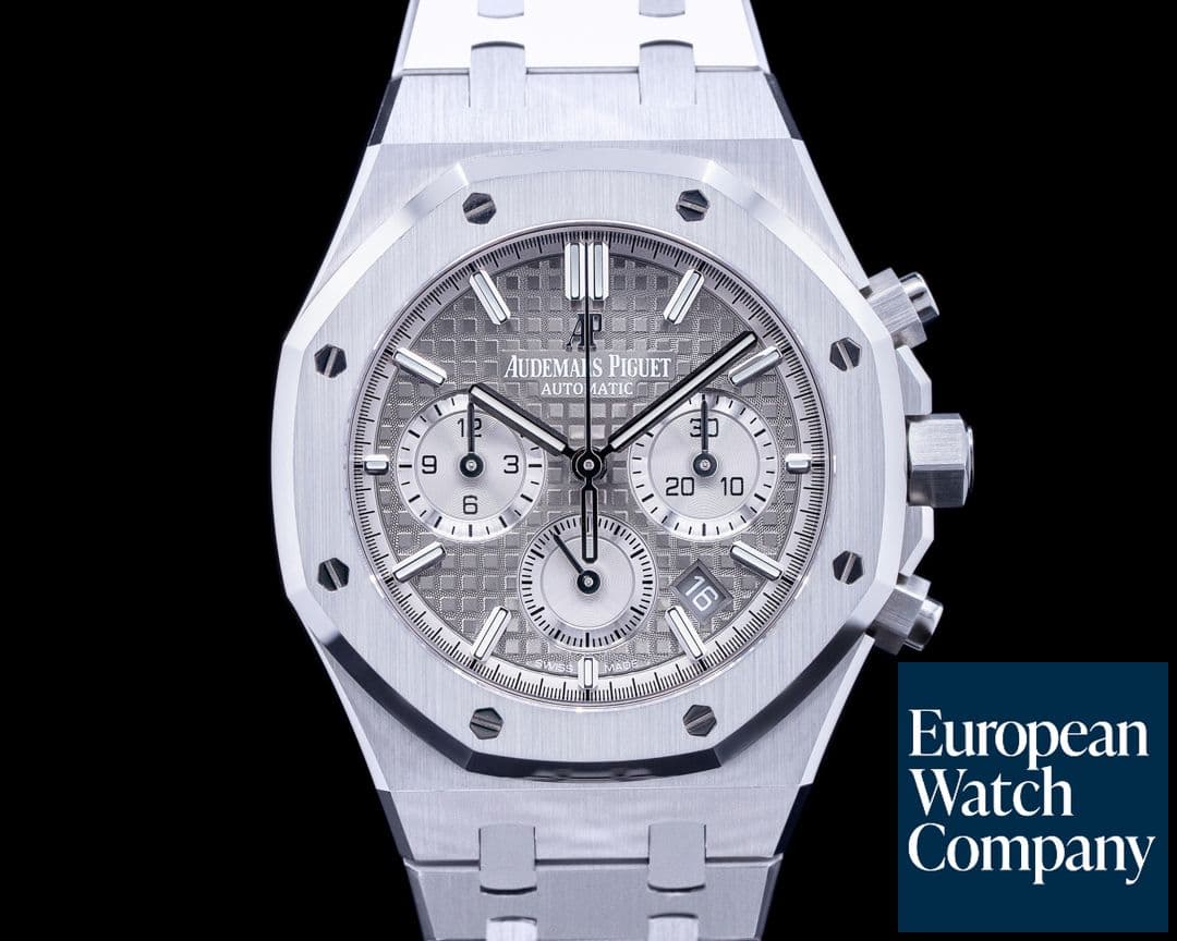 Image of Audemars Piguet Royal Oak Chronograph Ruthenium Dial SS 38MM 2022 UNWORN