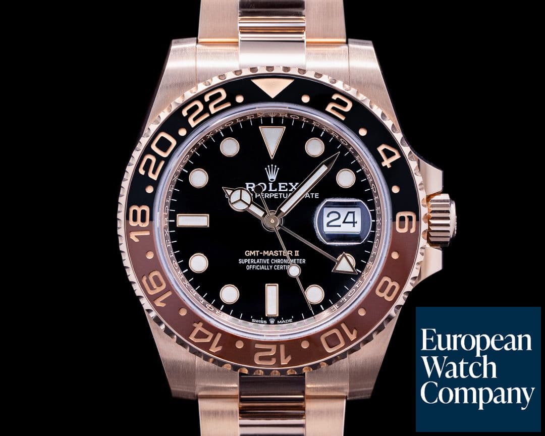 Image of Rolex GMT Master II 126715 18K Everose Ceramic Root Beer