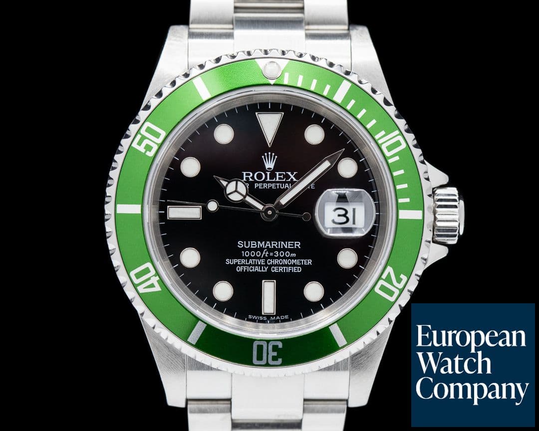 Image of Rolex Submariner 50th Anniversary SS Green Bezel FULL SET