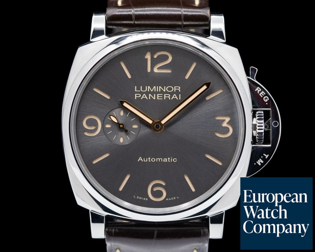 Image of Panerai Luminor Due 45mm 3 Days Automatic Anthracite Dial