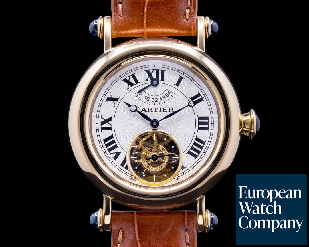 Image of Cartier Diabolo Tourbillon Power Reserve 18k Yellow Gold