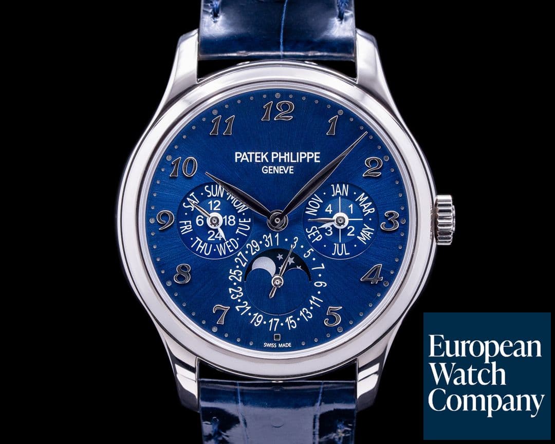 Image of Patek Philippe Perpetual Calendar 5327G 18K White Gold / Blue Dial 