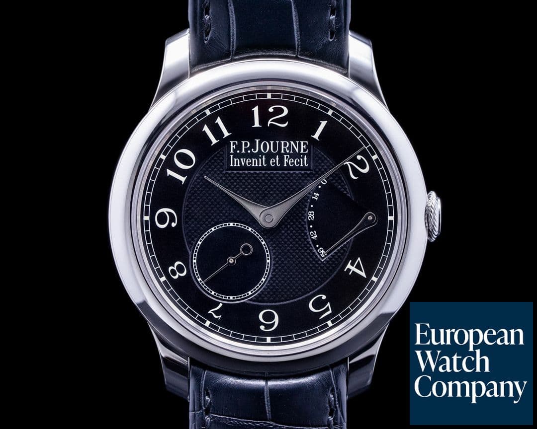 Image of F. P. Journe Chronometre Souverain Platinum 40MM BLACK LABEL FULL SET