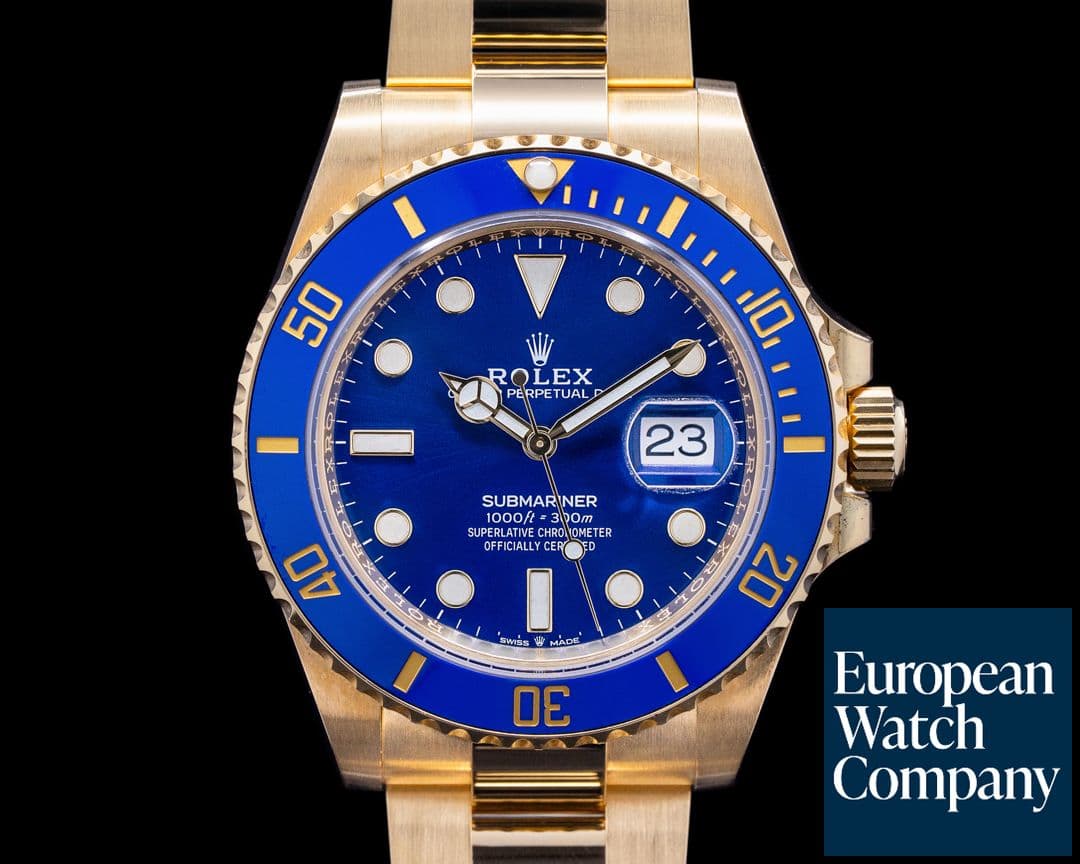 Image of Rolex Submariner 126618 18K Yellow Gold Blue Dial 2020