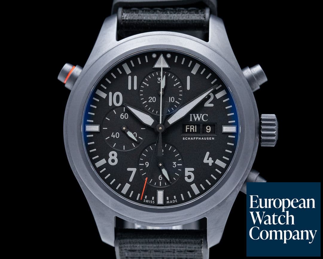 Image of IWC Pilot Double Chronograph Top Gun Ceratanium