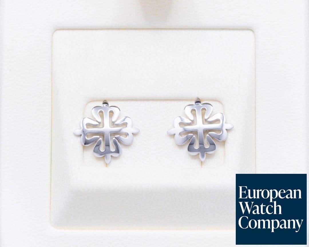 Image of Patek Philippe Calatrava Cross Cufflinks 18K White Gold UNWORN