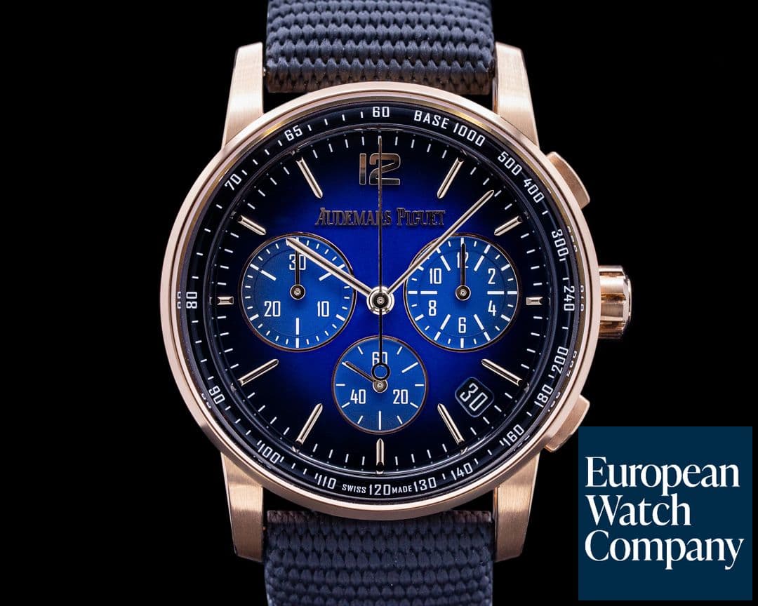 Image of Audemars Piguet Code 11:59 Chronograph Blue Dial Rose Gold
