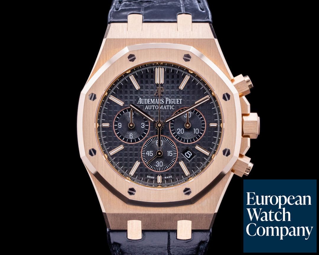 Image of Audemars Piguet Royal Oak 26320OR Chronograph Black Dial / Black Strap 