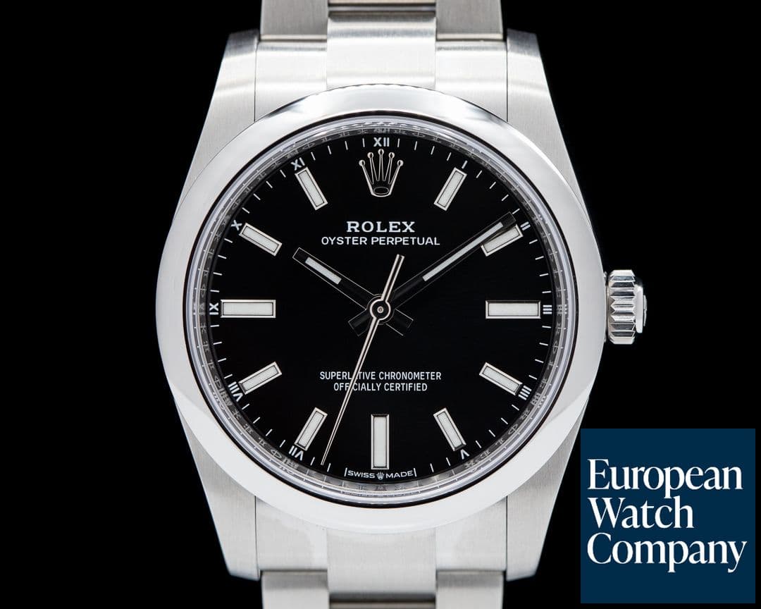 Image of Rolex Oyster Perpetual 124200 34mm SS / Black Dial UNWORN