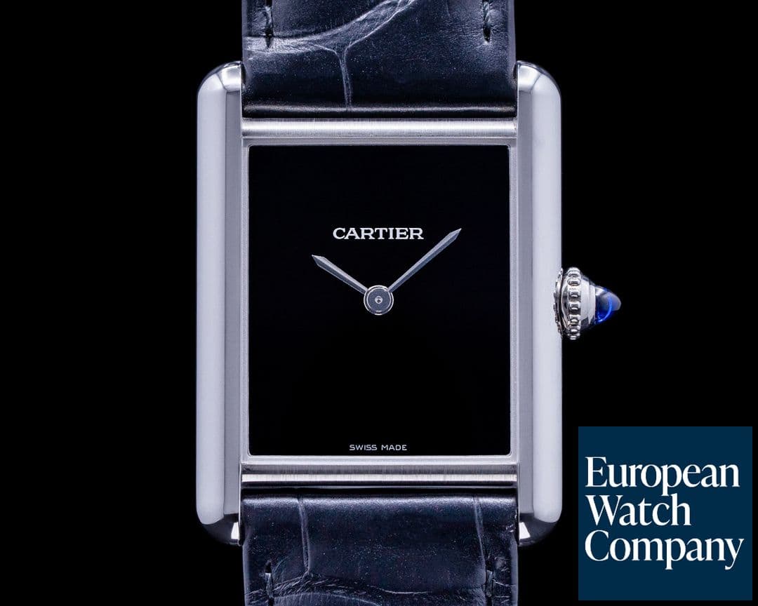 Image of Cartier Tank Must Watch SS BLACK NEW MODEL 2022