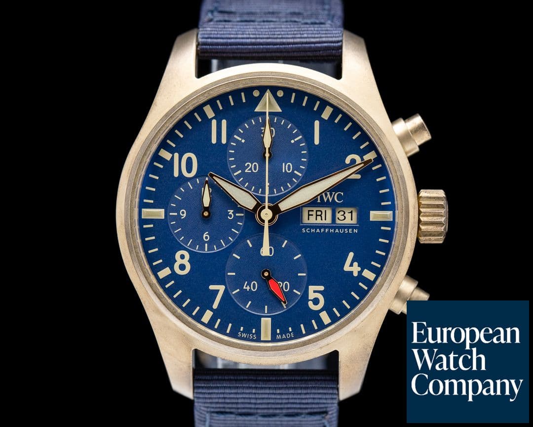 Image of IWC Pilots Watch Chronograph 41mm Bronze Blue Dial 2022