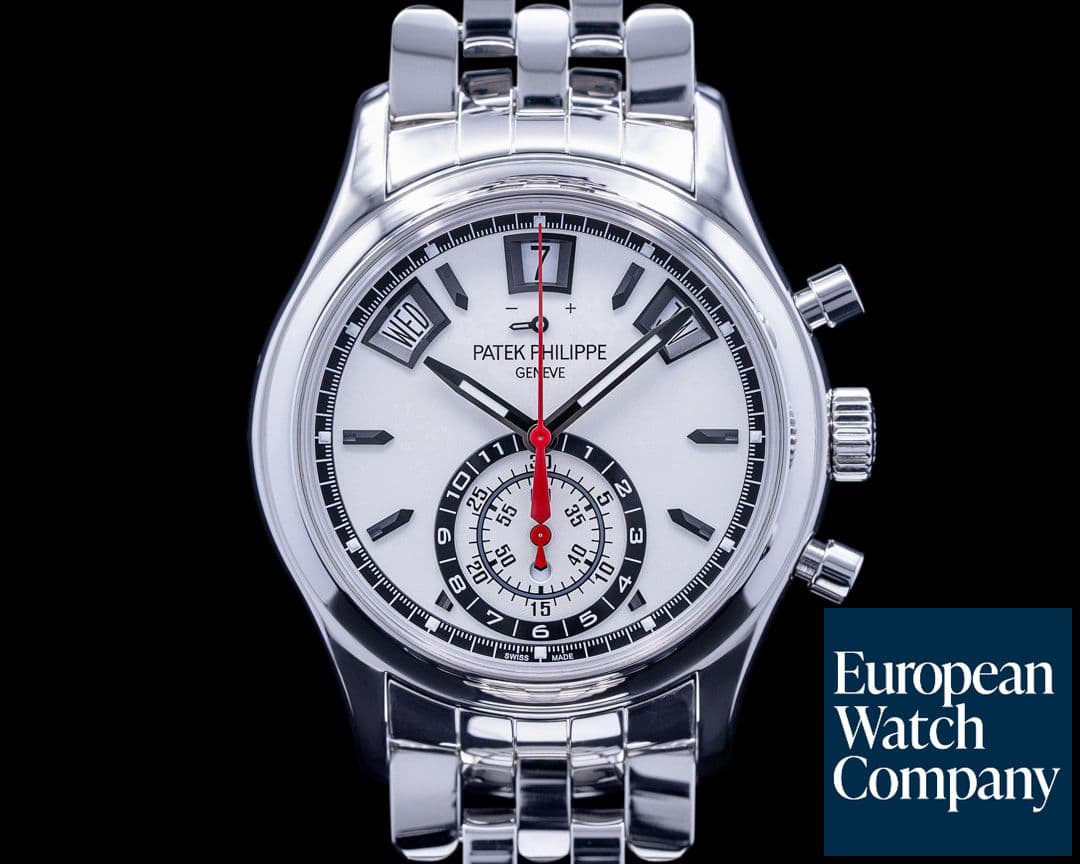 Image of Patek Philippe Annual Calendar 5960 Chronograph SS Silver Dial