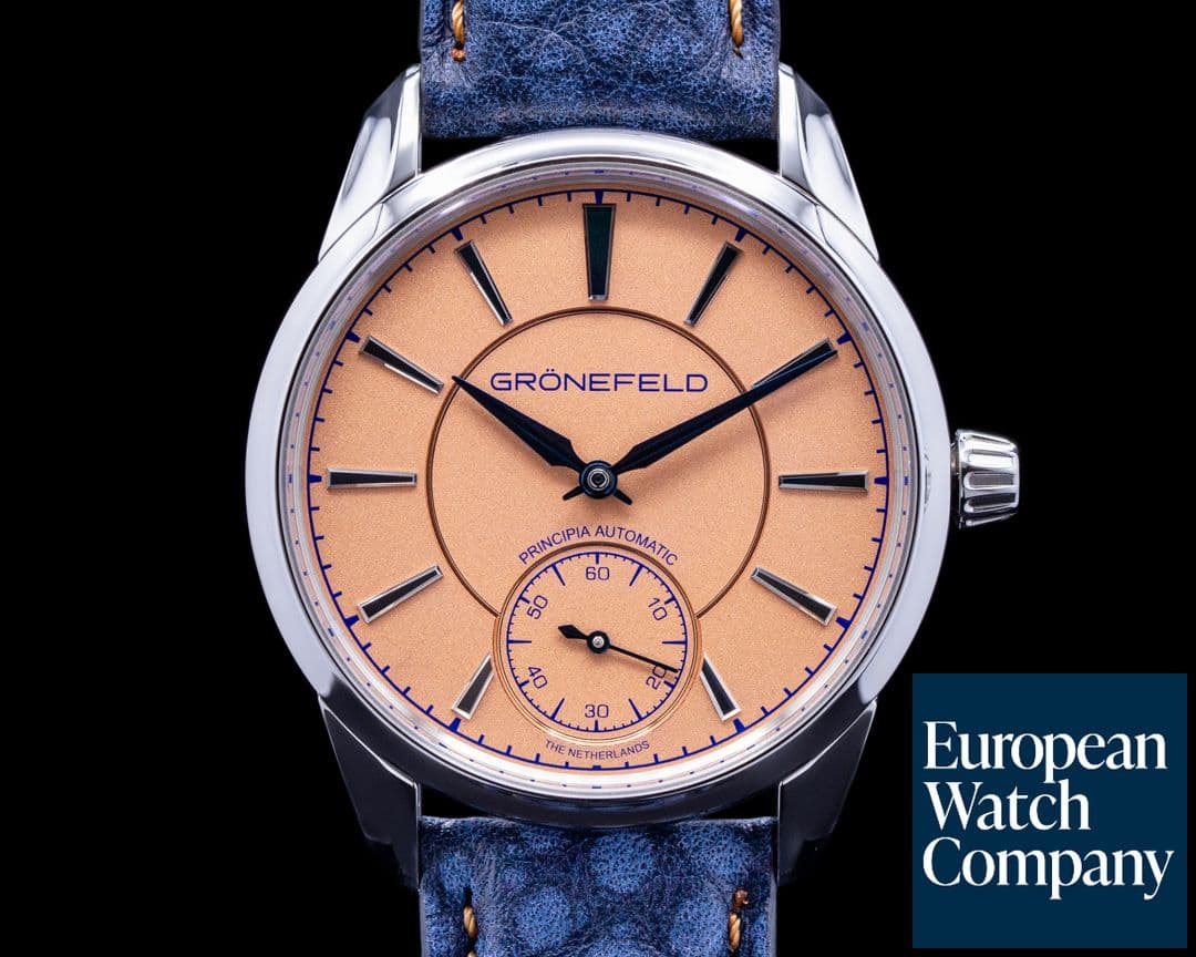 Image of Gronefeld 1941 Principia Automatic Steel Salmon Dial 2022