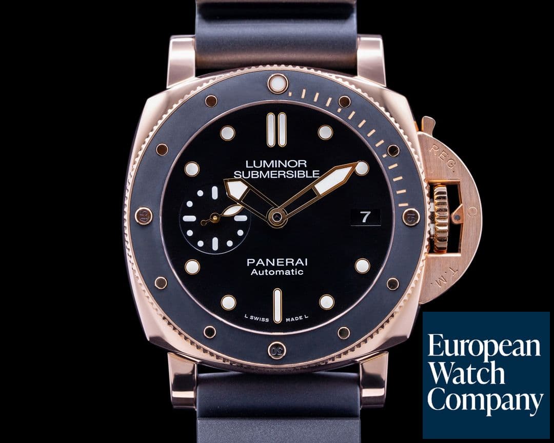 Image of Panerai Luminor Submersible Rose Gold 42MM