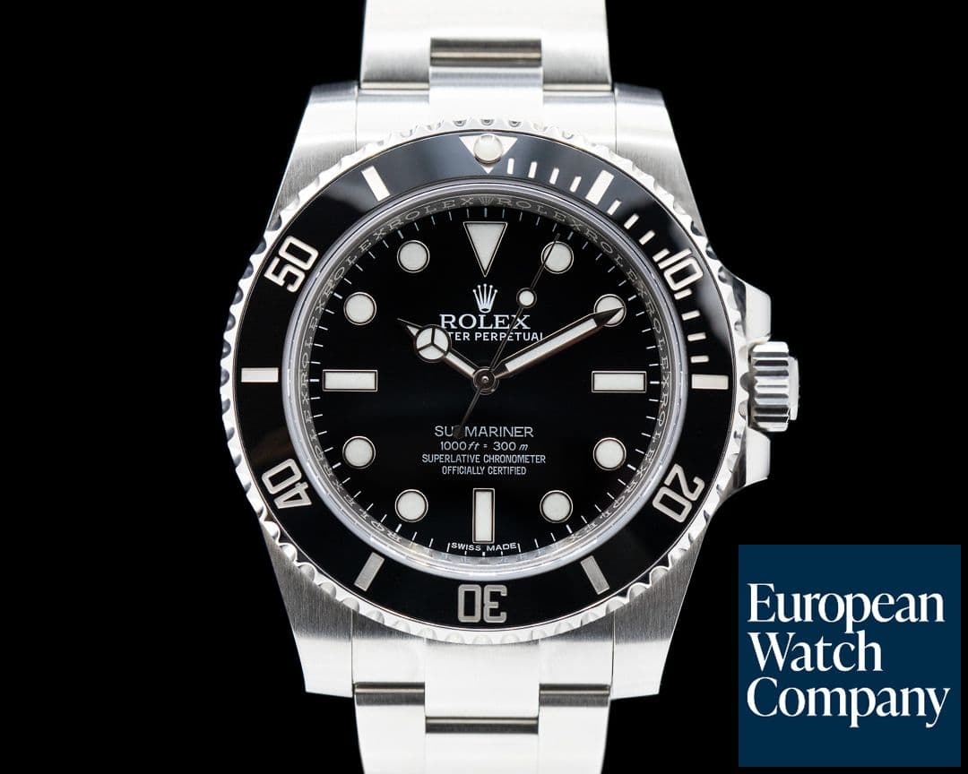 Image of Rolex Submariner 114060 No Date Ceramic Bezel 40MM