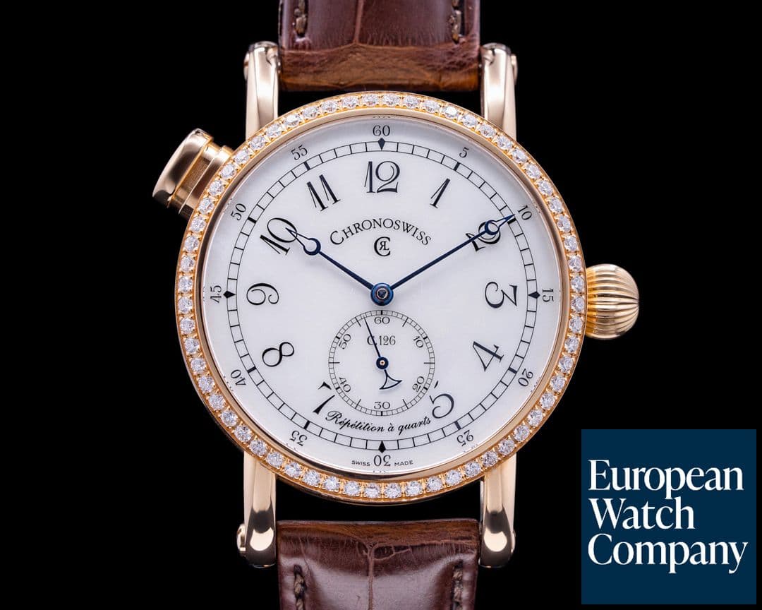 Image of Chronoswiss Chronoswiss Quarter Repeater 18K Rose Gold MOP Dial Diamond Bezel