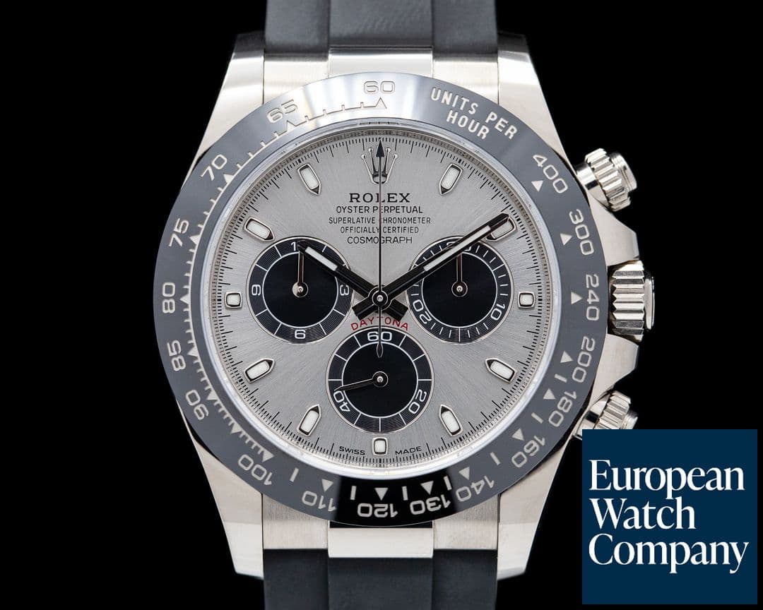 Image of Rolex Daytona 116519 18K White Gold Ceramic Oysterflex Silver Dial 2022