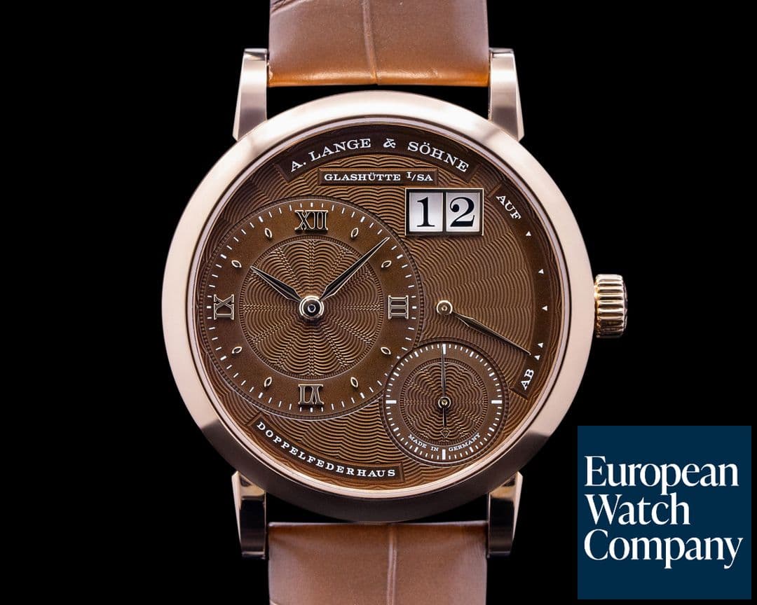 Image of A. Lange and Sohne "Kleine" Little Lange 1 Rose Gold Brown Dial 36MM 
