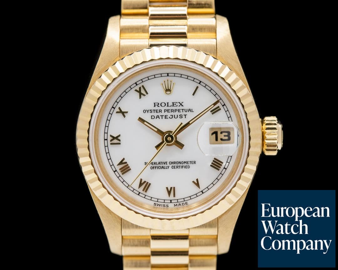Image of Rolex Lady Datejust President 18k Yellow Gold  