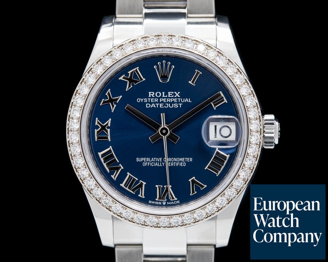 Image of Rolex Datejust 31MM SS Diamond Bezel Blue Dial UNWORN