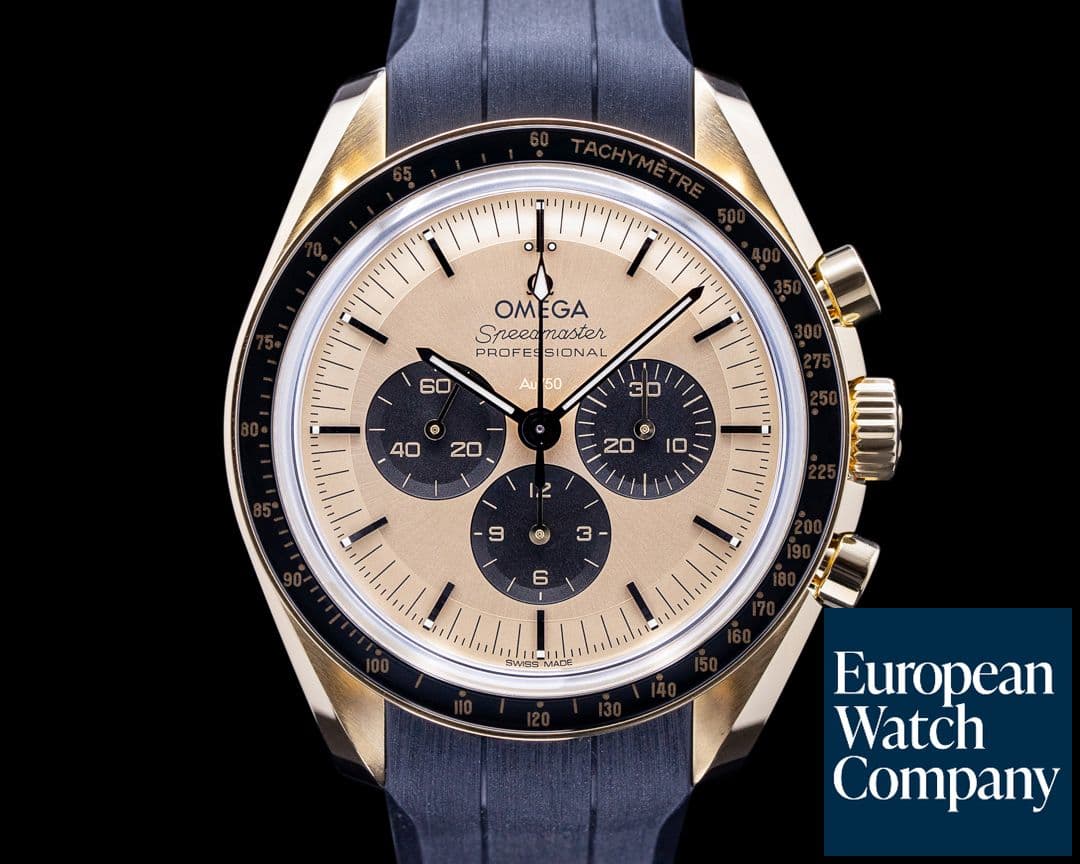Image of Omega Speedmaster Moonwatch Professional Moonshine Gold UNWORN