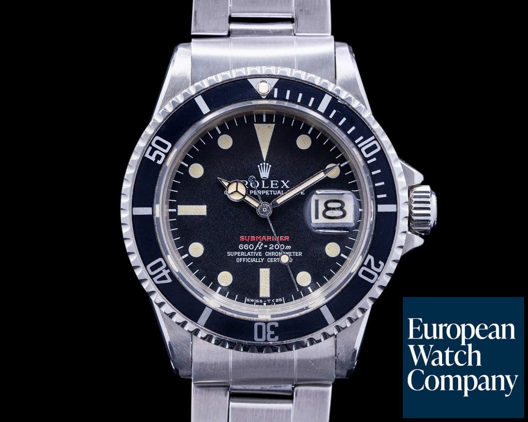 Image of Rolex Submariner 1680 RED MK V Circa 1972 SS 