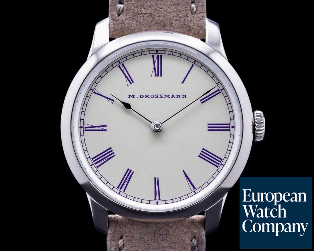 Image of Moritz Grossmann Tefnut 36MM White Gold Enamel Dial PIECE UNIQUE 