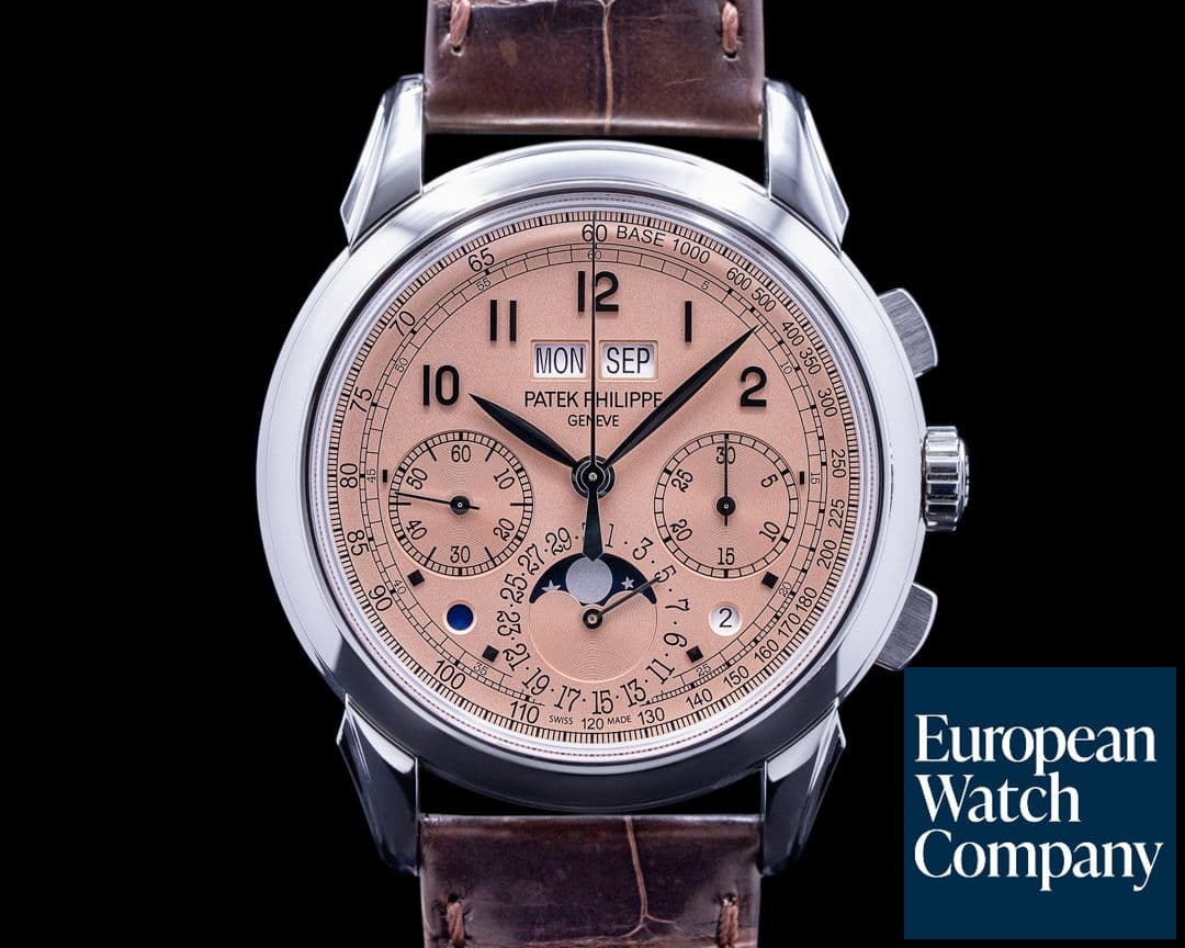 Image of Patek Philippe 5270P Perpetual Calendar Chronograph Platinum Salmon Dial 