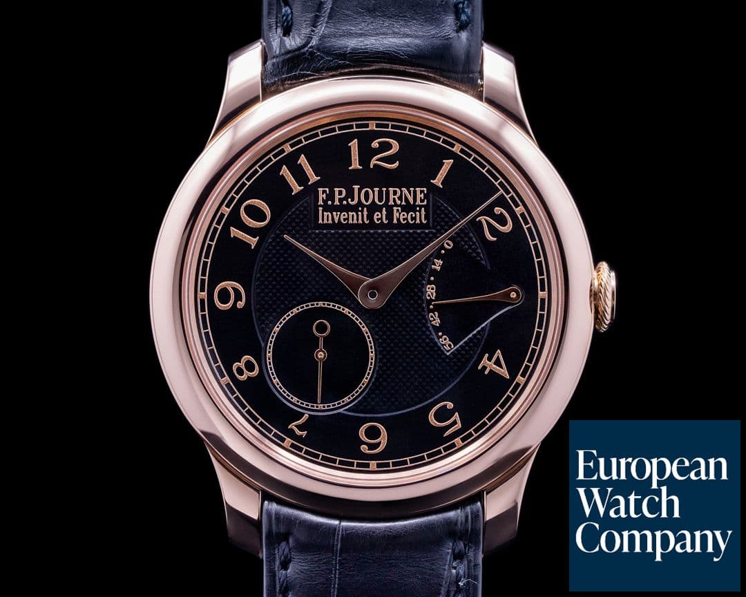Image of F. P. Journe Chronometre Souverain 18k Rose Gold Black Dial BOUTIQUE