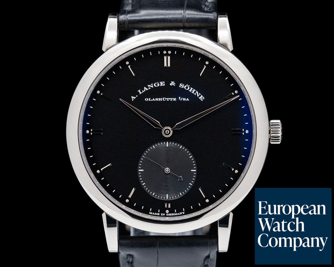 Image of A. Lange and Sohne Grand Saxonia 307.029 Automatik 18K White Gold / Black Dial