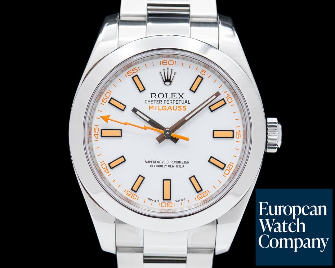 Image of Rolex Milgauss SS White Dial 116400