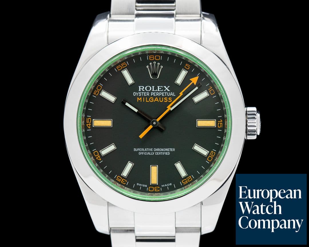 Image of Rolex Milgauss 116400GV Green Crystal Edition