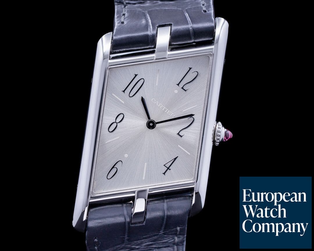 Image of Cartier Privee Collection Tank Asymetrique WGTA0042 Platinum