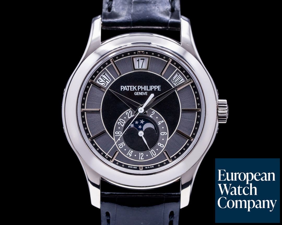 Image of Patek Philippe Annual Calendar Rhodium Dial 18K White Gold 
