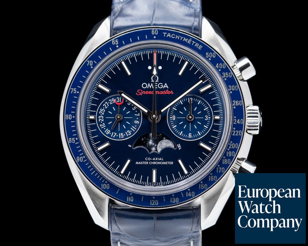 Image of Omega Speedmaster Automatic Moon Blue Dial