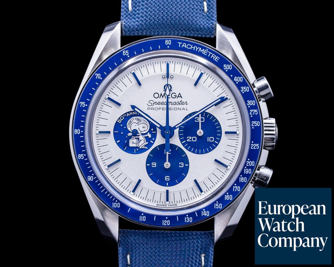 Image of Omega Speedmaster Silver Snoopy Award 50th Anniversary UNWORN